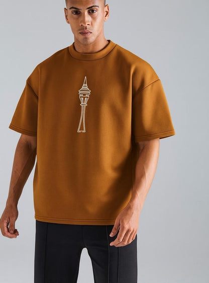 Printed Drop Shoulder Sweatshirt – Fleece