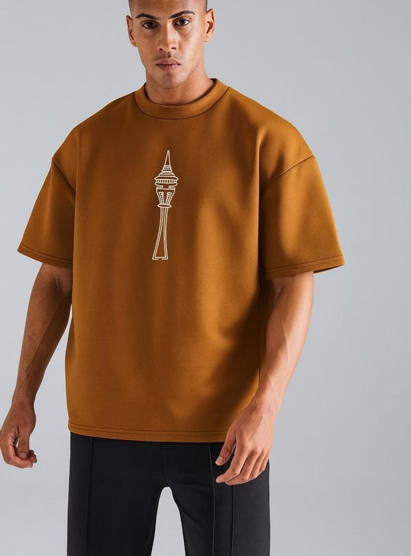 Printed Drop Shoulder Sweatshirt – Fleece