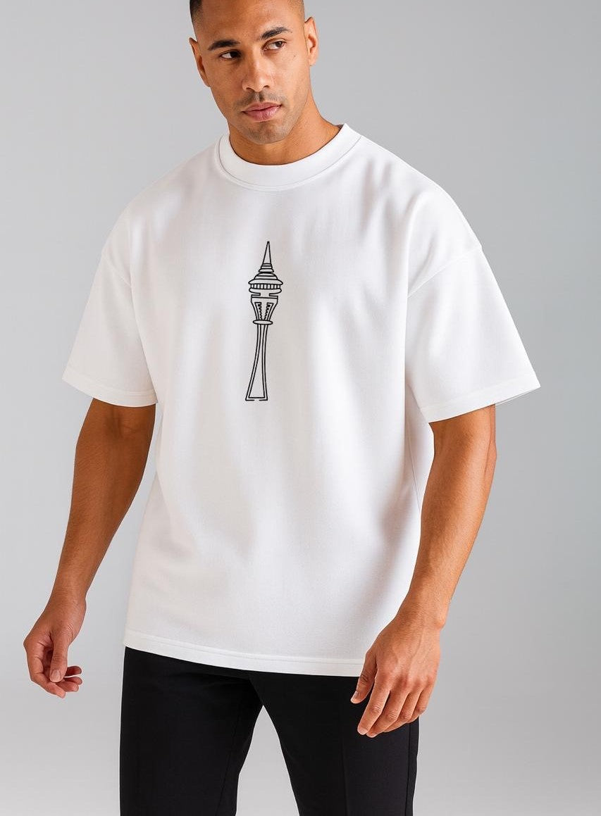 Printed Drop Shoulder Sweatshirt – Fleece